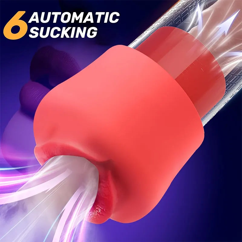Cafatop Rose Pocket Pussy with Suction & Penis Pump for Men