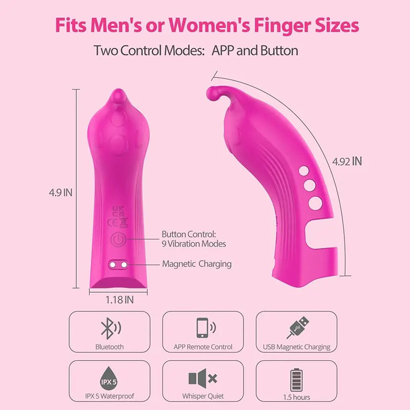 VibrantTouch Finger Vibe - G-Spot, Clitoral, and Nipple Stimulator