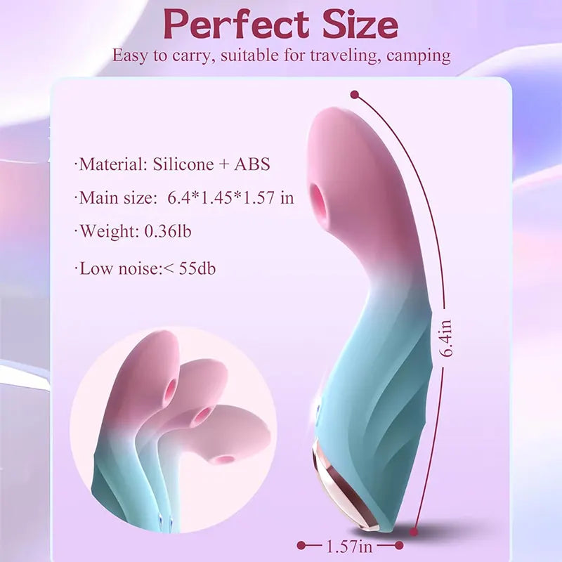 Female 9 Mode G-Spot Clitoral Sucking Vibrator