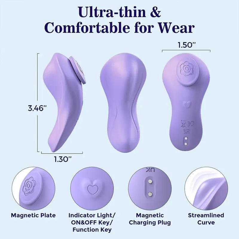 Magnetic Remote Clitoral Pleasure Stimulator