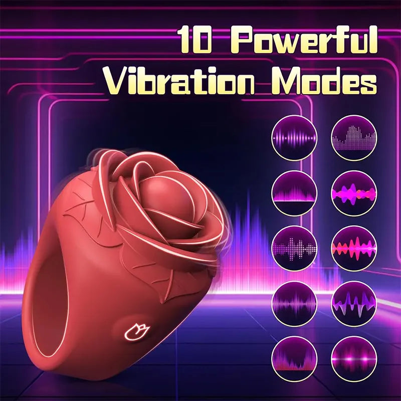 Rose Petal Mini Clitoral Vibrator