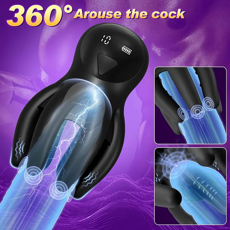3-in-1 Male Octopus Penis Vibrator