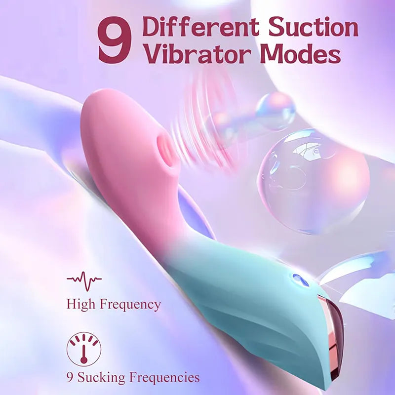Female 9 Mode G-Spot Clitoral Sucking Vibrator