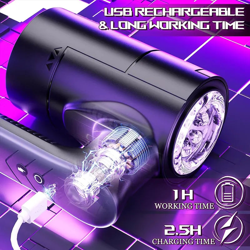 Thrusting Male Masturbator – 9-Mode Pocket Stroker