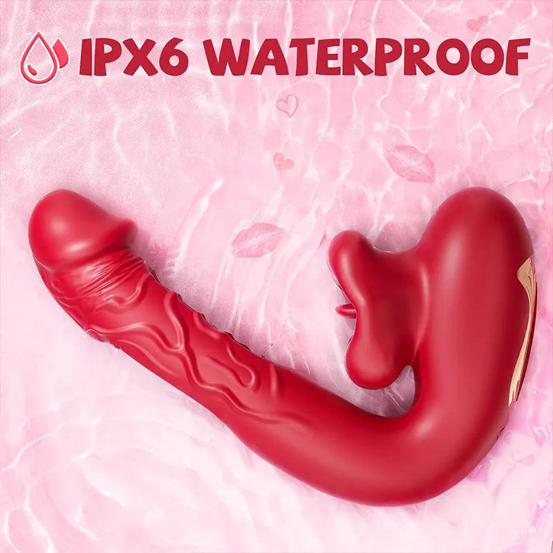 4-in-1 G-Spot Tongue Vibrator – Flapping, Licking & Suction Modes