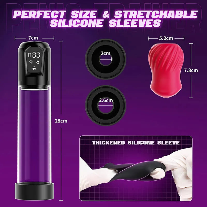 Cafatop Rose Pocket Pussy with Suction & Penis Pump for Men