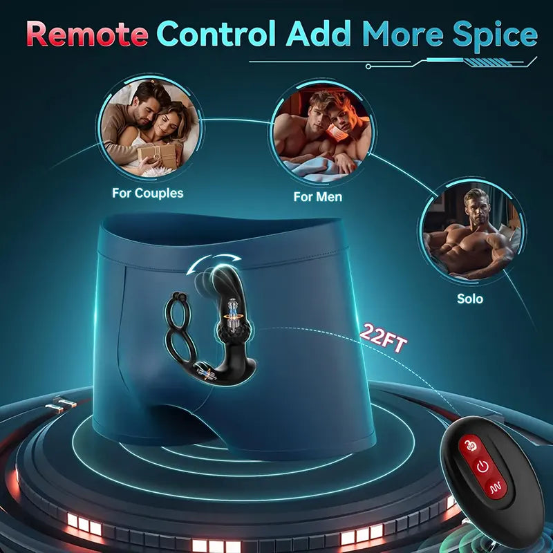 ProFlex Prostate Massager with Remote Control & Dual Motors