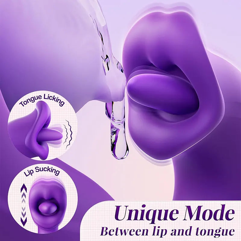 Rose Slap Vibrating Tongue Licking Vibrator