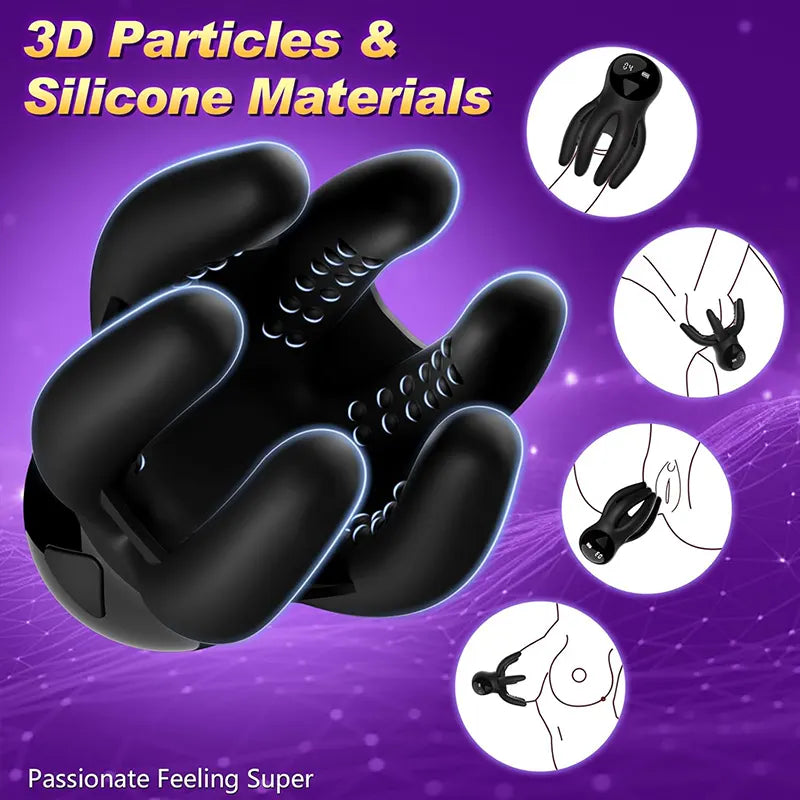 3-in-1 Male Octopus Penis Vibrator