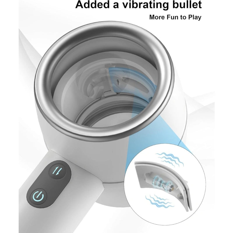 Smart Pressure-Sensing Vibrating Stroker Cup for Men