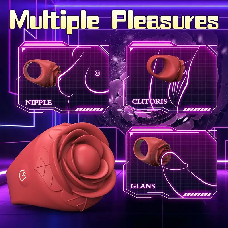 Rose Petal Mini Clitoral Vibrator