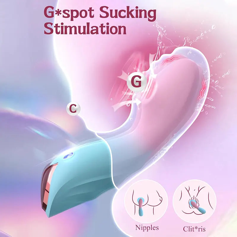 Female 9 Mode G-Spot Clitoral Sucking Vibrator
