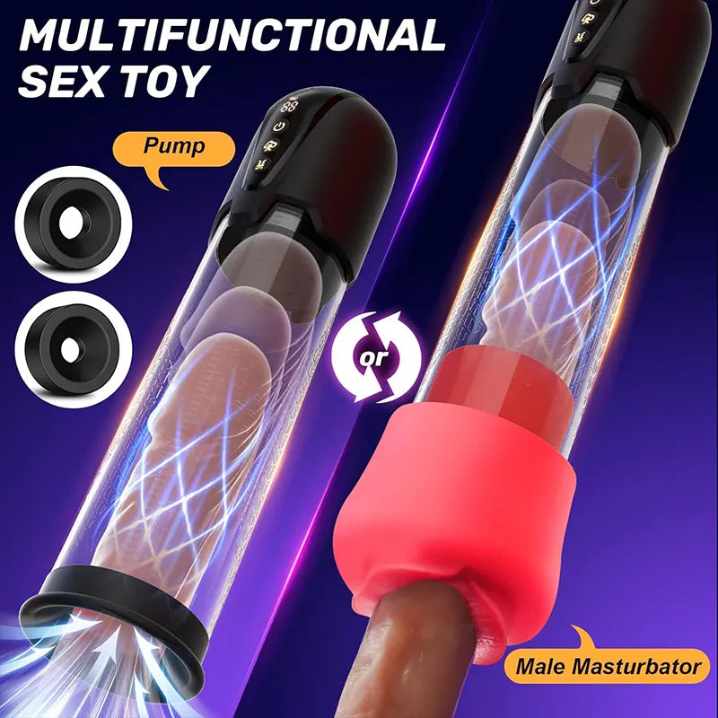 Cafatop Rose Pocket Pussy with Suction & Penis Pump for Men