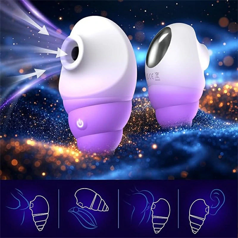 Elegant Conch-Shaped Sucking Vibrator