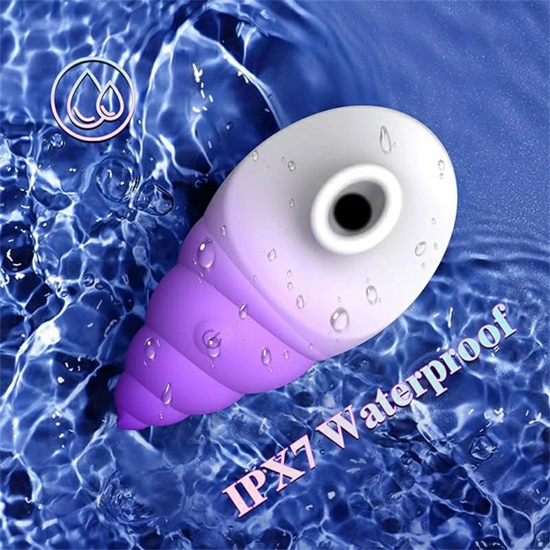Elegant Conch-Shaped Sucking Vibrator