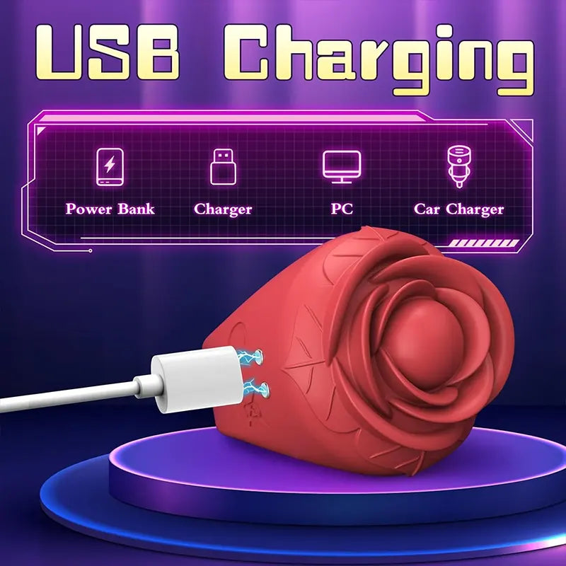 Rose Petal Mini Clitoral Vibrator