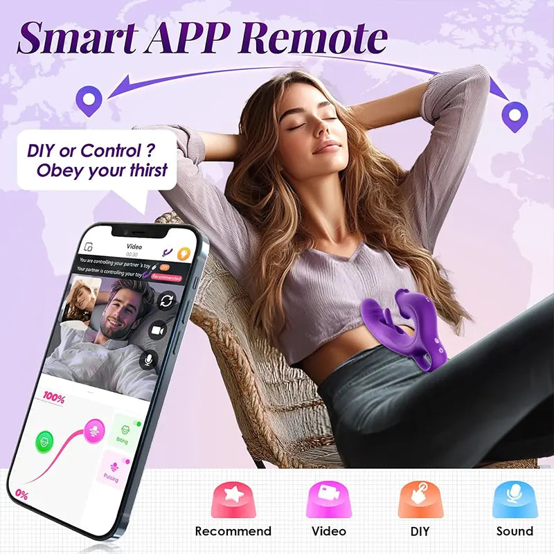 Rose Slap Vibrating Tongue Licking Vibrator