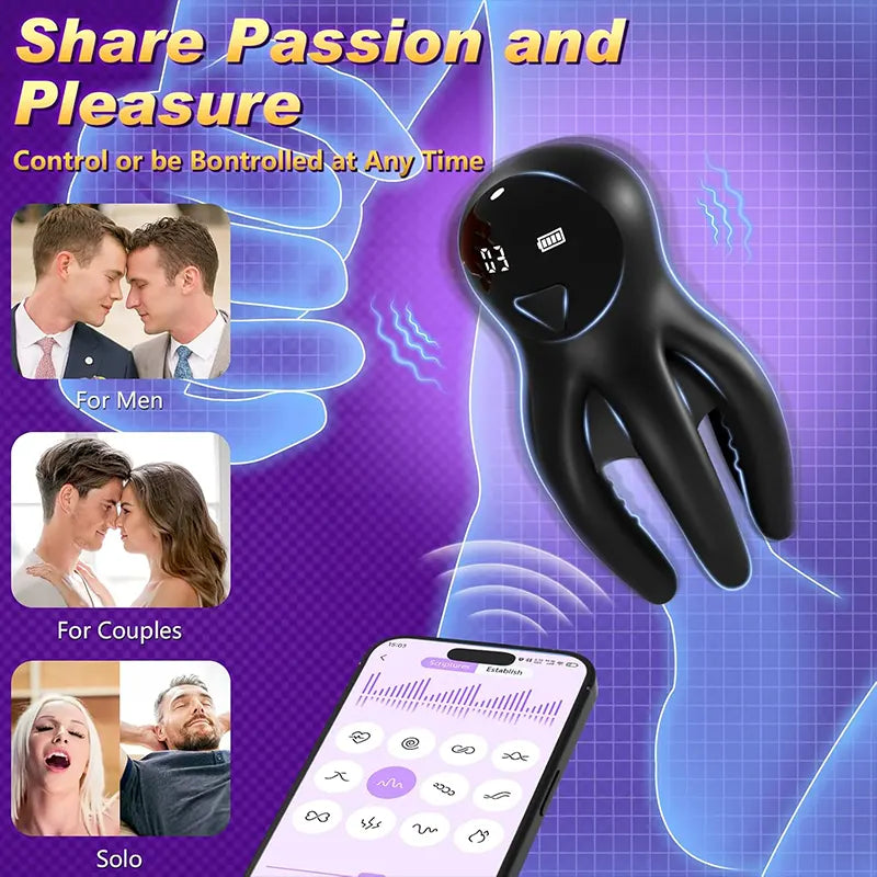 3-in-1 Male Octopus Penis Vibrator