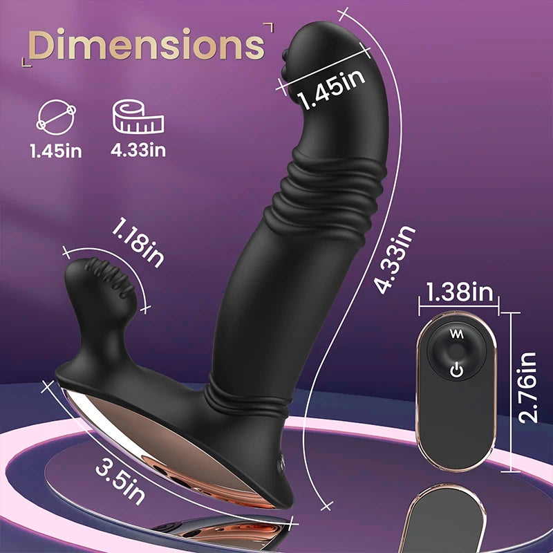Tri-motor Strong Vibration Prostate Massager