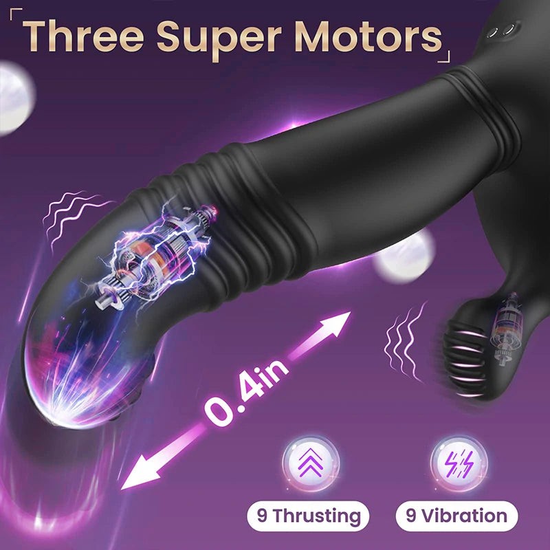 Tri-motor Strong Vibration Prostate Massager