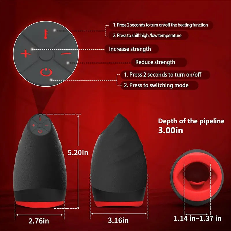 Heated Oral Delight Masturbation Cup