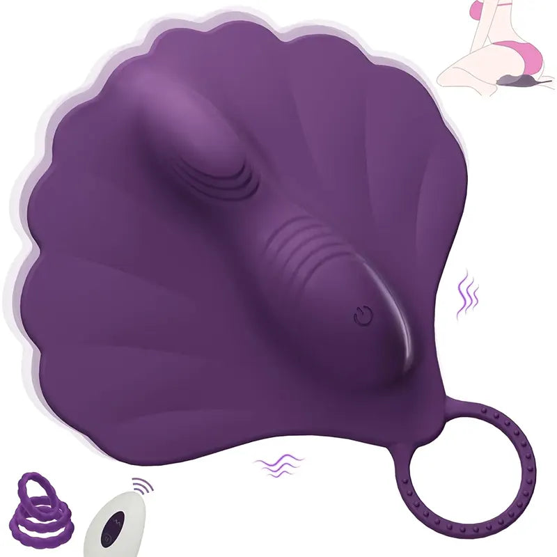 Shell Padded G-Spot Remote Control Vibrator