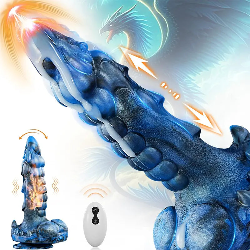 9.5" Thrusting Monster Dildo – Heated Fantasy Vibrator