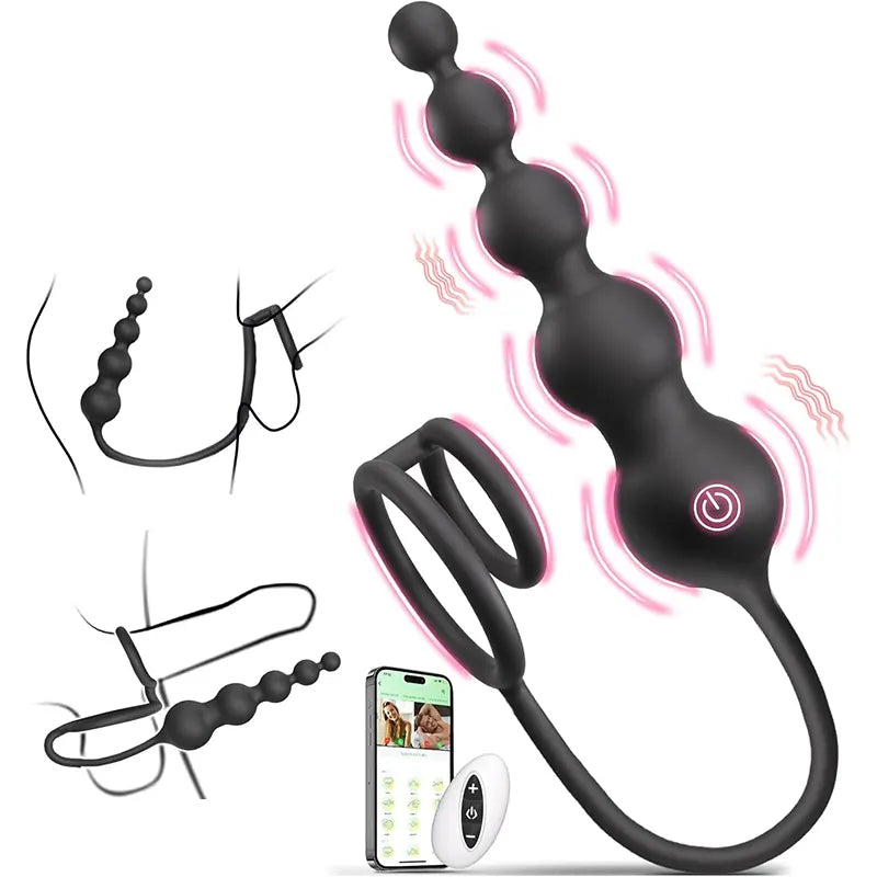Remote Control Multi-Penis Ring Vestibular Plugs