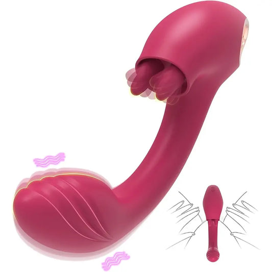 2-in-1 Double Pleasure Rabbit Vibrator