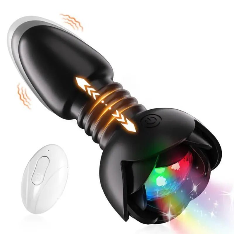 2-in-1 Electric Retractable Prostate Retractable Plugs