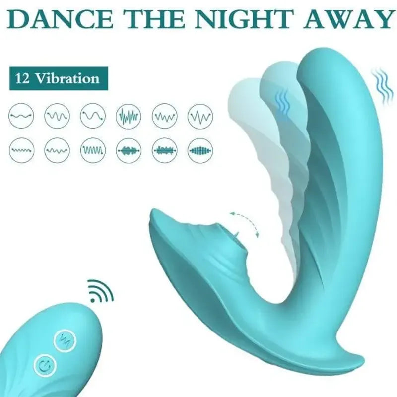 Wearable Female Tongue Licking G-Spot Vibrator
