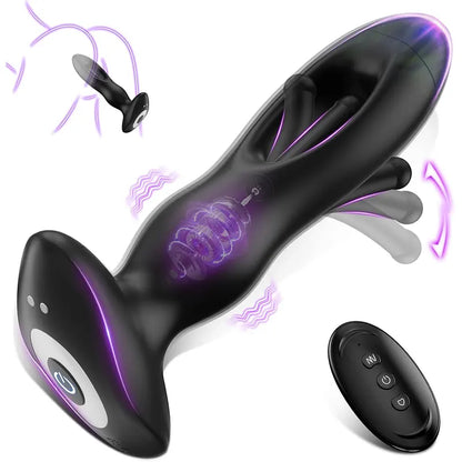 2-in-1 Tapping & Vibrating Anal Plug
