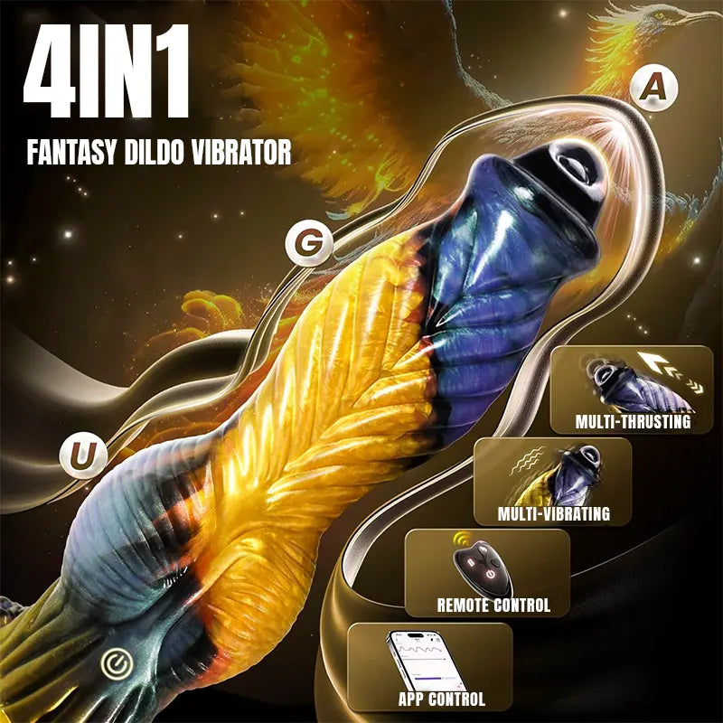 Phoenix Fantasy Thrusting Monster Dildo