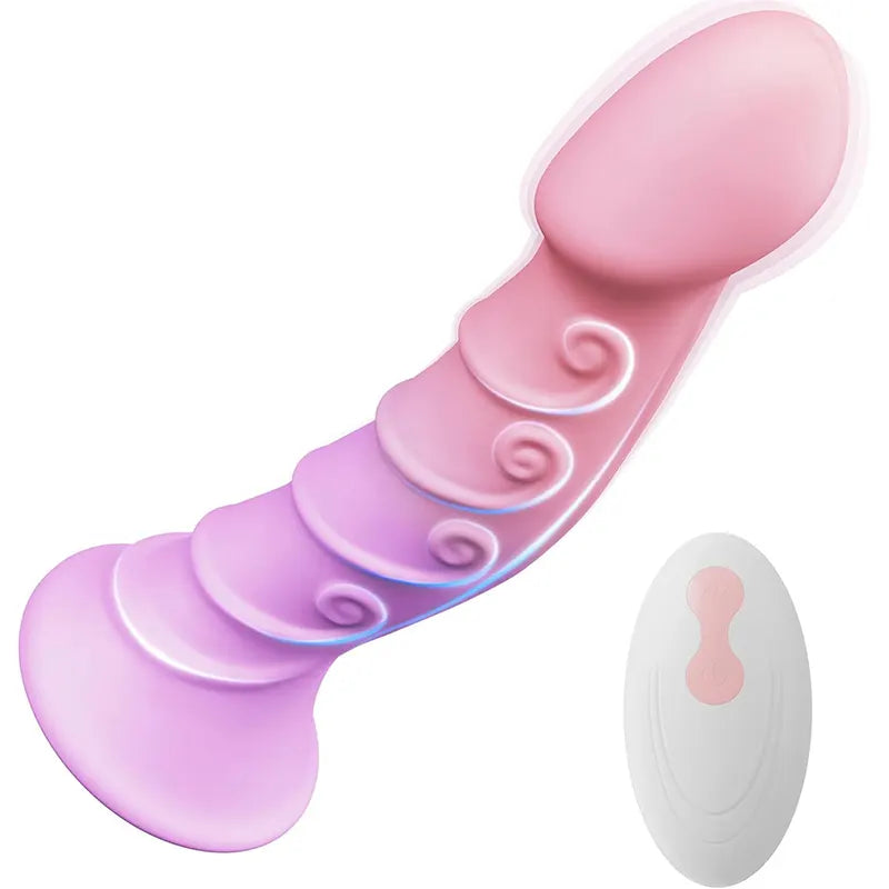 Fantasy Remote Control Silicone Suction Cup Vibrating Dildo