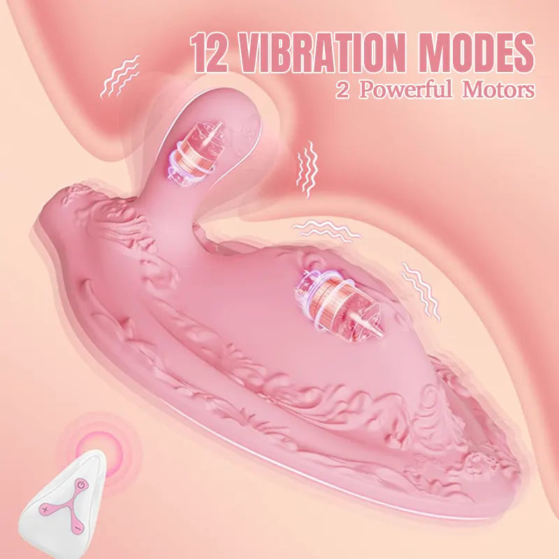 Cushion Remote Control Rear Dildo Vibrator