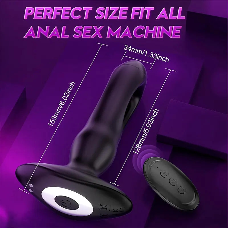 2-in-1 Tapping & Vibrating Anal Plug