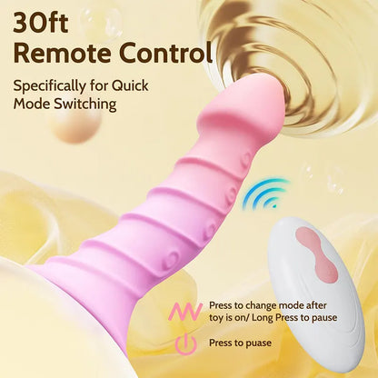 Fantasy Remote Control Silicone Suction Cup Vibrating Dildo