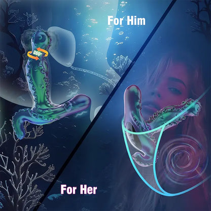Octopus Tentacle 360° Rotating G-Spot Prostate Massager