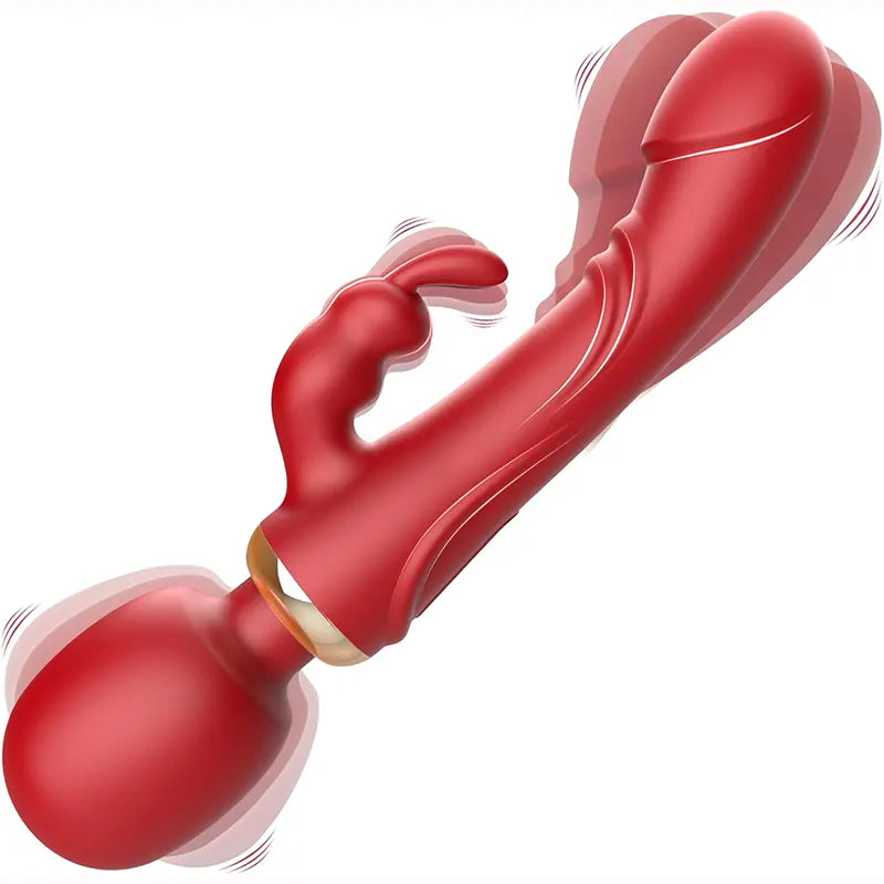 3-in-1 Dual Head G-Spot Clitoral Pleasure Vibrator