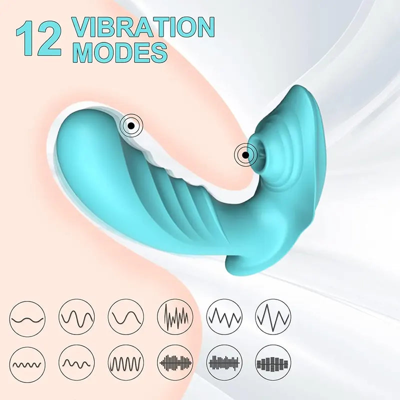 Wearable Female Tongue Licking G-Spot Vibrator