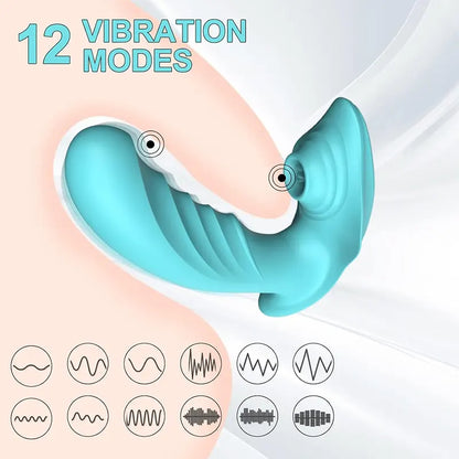 Wearable Female Tongue Licking G-Spot Vibrator