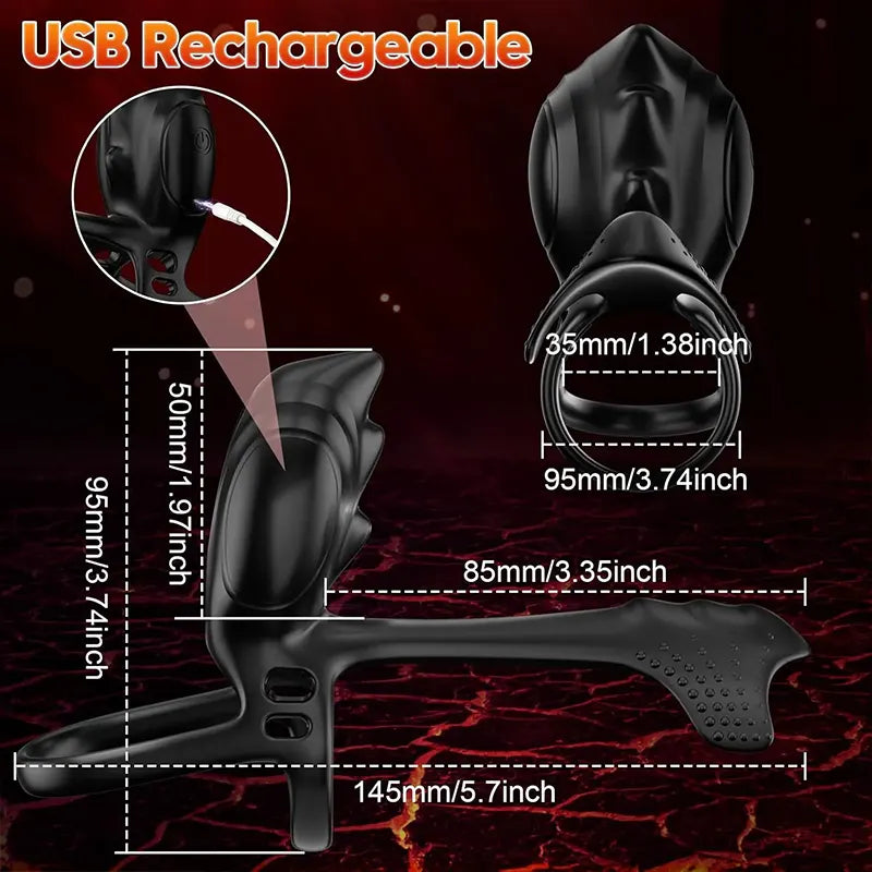 Dual Motor Vibrating Couples Ring