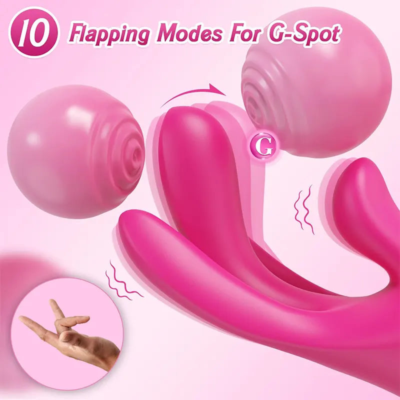 Finger insertion for clitoral stimulation G-spot vibrator