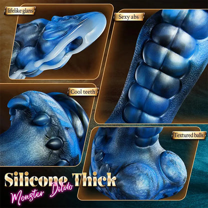 9.5" Thrusting Monster Dildo – Heated Fantasy Vibrator