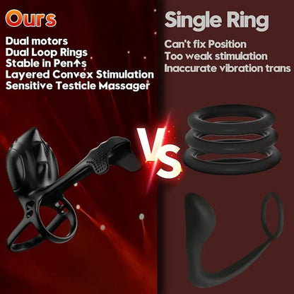 Dual Motor Vibrating Couples Ring