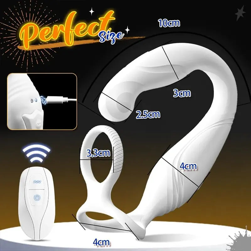 C-Type Wearable Vibration Prostate Stimulator