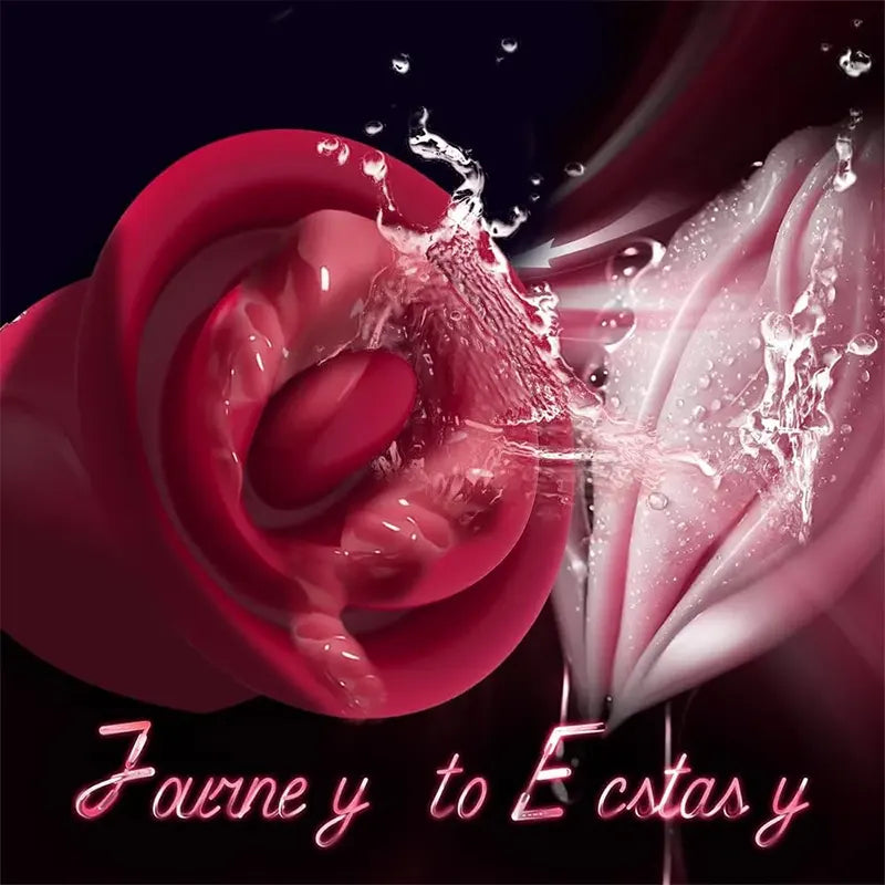 Clitoral Tongue Stimulation Rose Vibrator