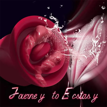 Clitoral Tongue Stimulation Rose Vibrator