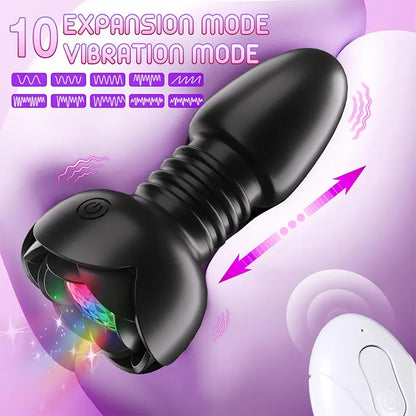 2-in-1 Electric Retractable Prostate Retractable Plugs