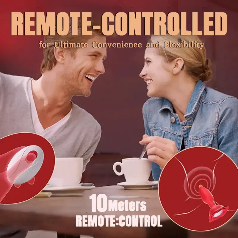 Rotating Luminous Rose Anal Vibrator